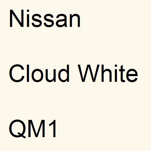 Nissan, Cloud White, QM1.